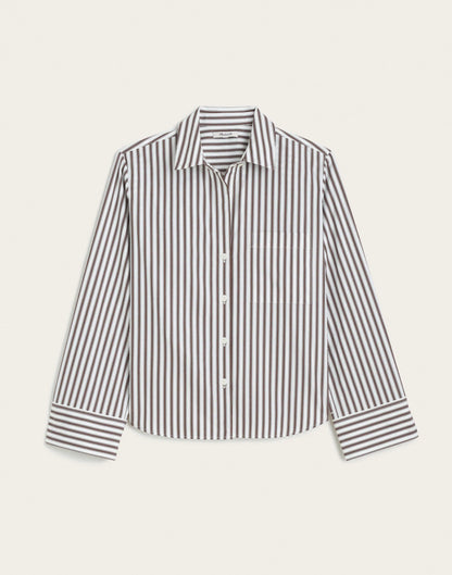 BROWN WHITE MULTI STRIPE