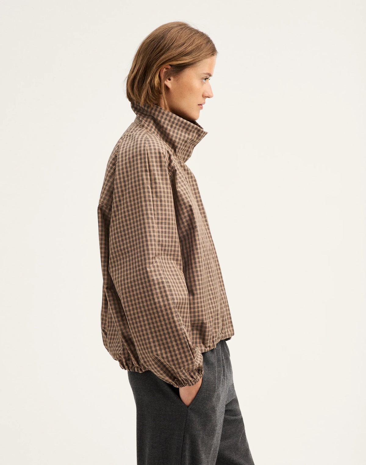 BROWN BLACK CHECK