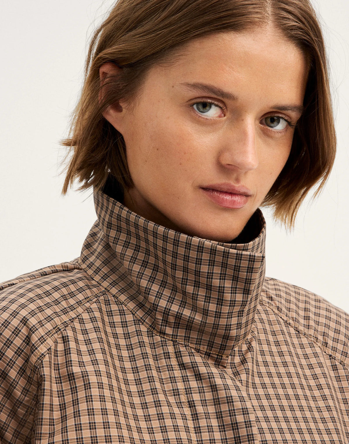BROWN BLACK CHECK