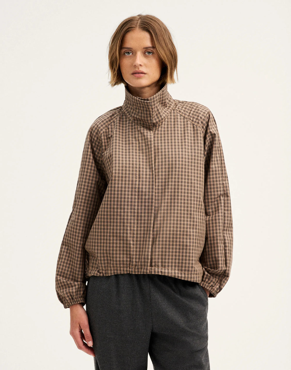 BROWN BLACK CHECK