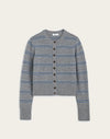 LIGHT HTHR GREY MULTI STRIPE