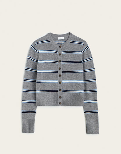 LIGHT HTHR GREY MULTI STRIPE