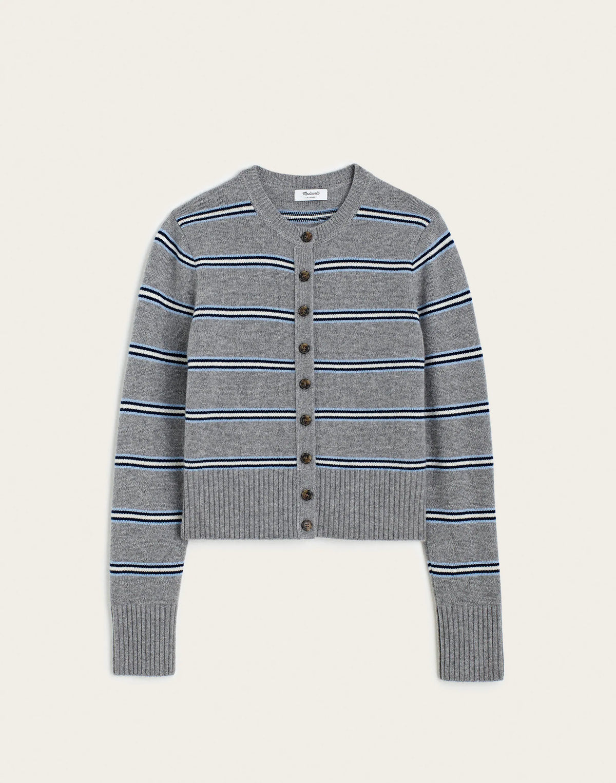 LIGHT HTHR GREY MULTI STRIPE