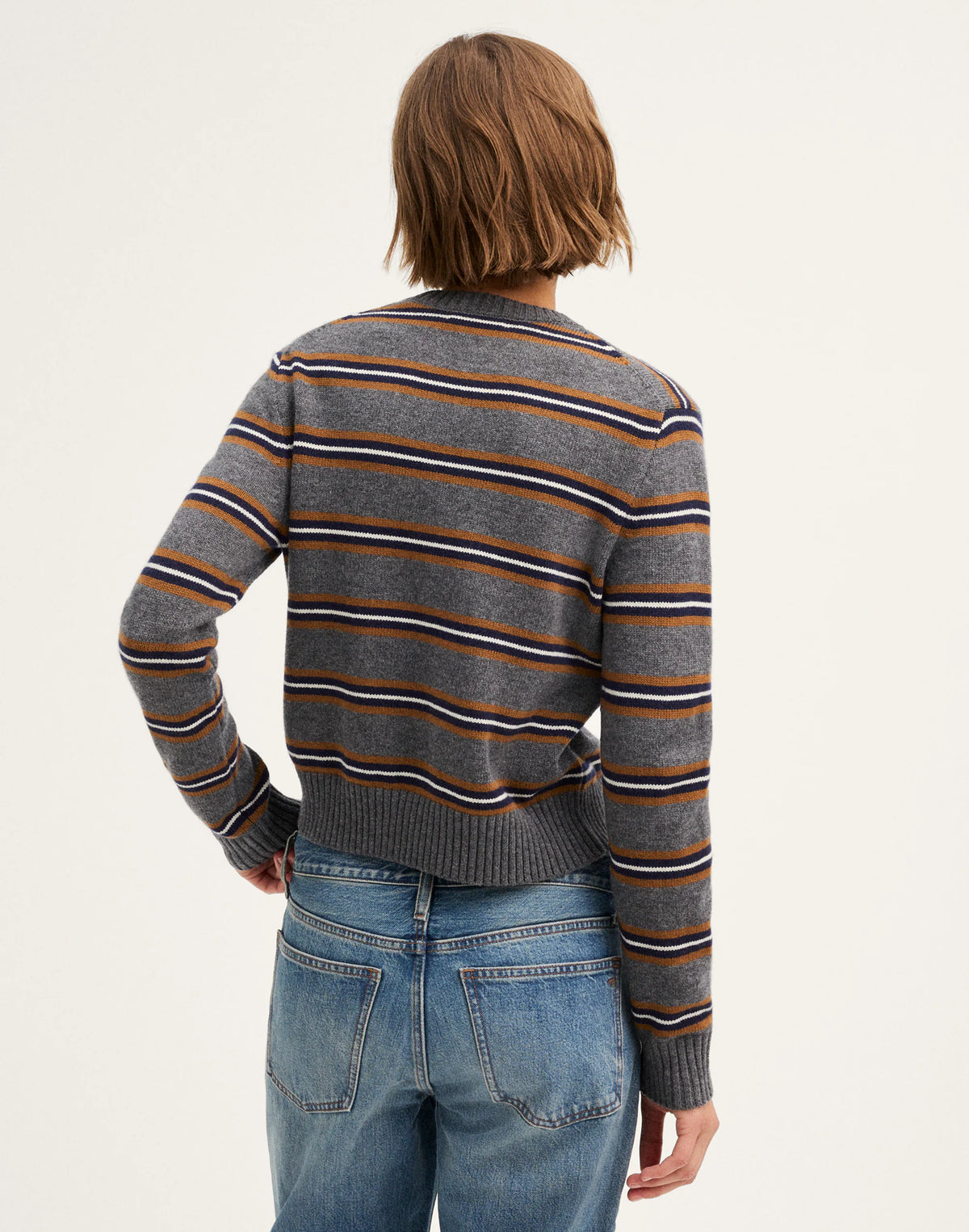 HTHR GREY MINI MULTI STRIPE