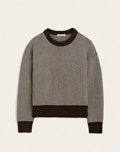CANVAS AND DARK BROWN