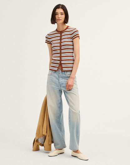 BROWN MULTI STRIPE