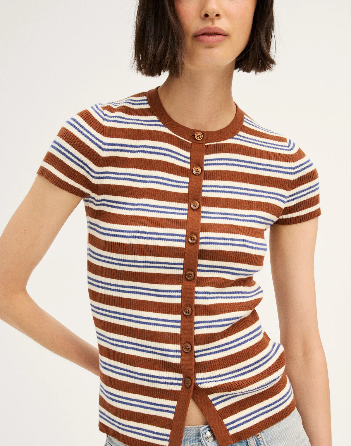 BROWN MULTI STRIPE
